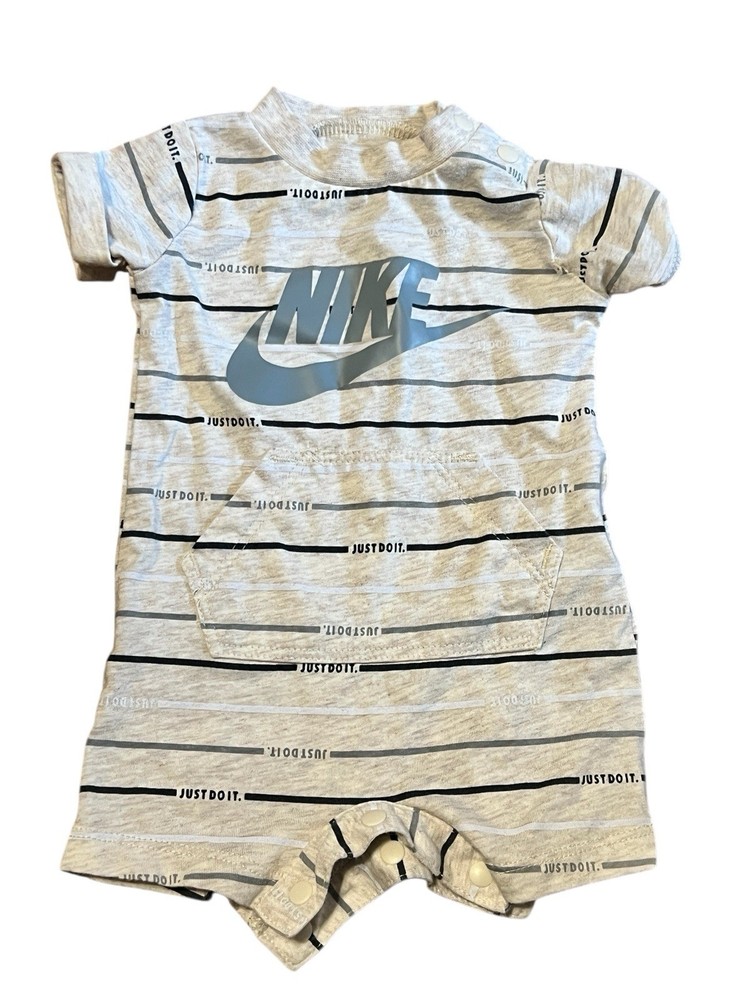 Boys Newborn Short Sleeved Nike Romper Infant Baby One Piece Summer Outfit