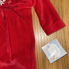 Collectible: Red Vintage Disney 101 Dalmatians Velour Romper *With Tags*