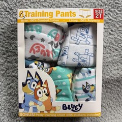 Bluey Potty Training Pants Boys 2T Multicolor 5 Pack Cotton Polyester Underwear