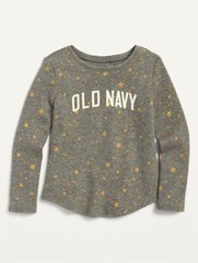 Old Navy Toddler Girls Moon Stars Printed Thermal Scoop Neck Tee Size 5T