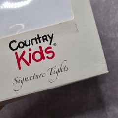 Country Kids Microfibre Opaque Tights Girls 12-24 Months White Italy