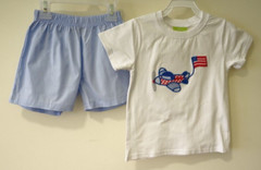 NWT Classic Whimsy Applique & Embroidered Patriotic Outfit Boy’s Size 12 Months
