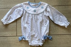 NWT Abby & Evie Snowflake Bubble 24M