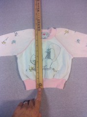 VTG 80s i ❤ U Pastel Pink Cat & Mouse Toddler Sweatshirt 24M ✨ Ultra Soft…