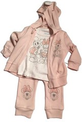 MINNIE MOUSE 4PC BABY GIRL OUTFIT Zip Hoodie-Tee-Jogger Pants-Shorts Sz 3-6M NWT