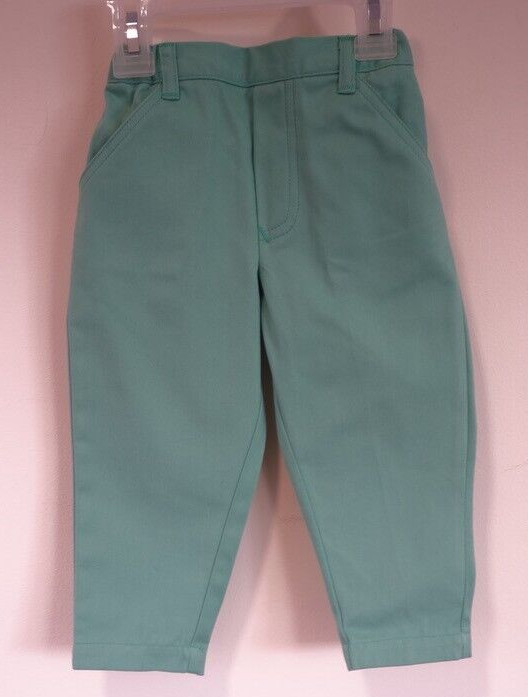 NWT Bella Bliss Apple Green Twill Pants Boy’s Size 24 Months