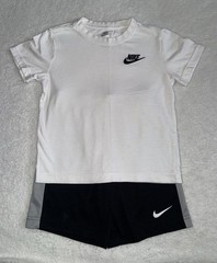 Size 7 (5 Outfits) “Nike” Logo T-Shirt & Shorts 2 Piece Outfit Set