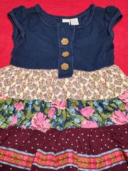 Matilda Jane Paint By Numbers Girl’s Peony Floral Cap Sleeve DRESS – Size 18M