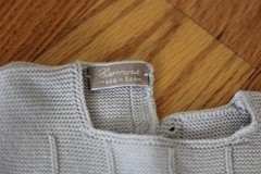 Carmina grey baby 9 month 4 piece knit set top pants hat blanket