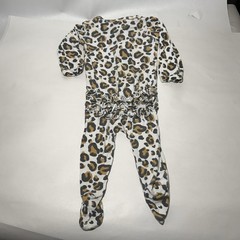 Spearmint Love Bamboo Romper Leopard Print Size 0-3m Footless