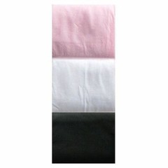 Luvable Friends Nylon Tights, 3-Pack, Pink-White-Black