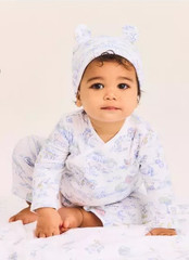 Janie & Jack Baby Farm Animal Long Sleeve One piece 0-3 months NEWBORN Bodysuit