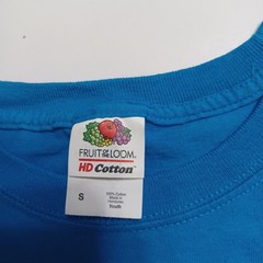 Fruit Of The Loom Girls S Blue Crew T-Shirt Sleeve I Run On Jesus & Cupcakes
