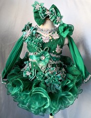 Jenniferwu 2 Piece Infant Toddler Baby Newborn Little Girl’s Pageant Dress G018E