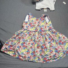 Ralph Lauren Girls 18M Multicolor Floral Cotton Knee Sundress Sleeveless