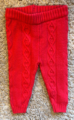 Janie and Jack Sweater Pants Red Size 3 6 Months NEW