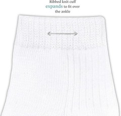 Fruit of the Loom Baby 14-Pack Grow & Fit Flex Zones Cotton Stretch Socks – 0-6M