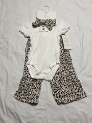 3 Piece Baby Girl Set 18 MOS. BODYSUIT, PANTS AND HEADBAND NWT RACHEL ZOE