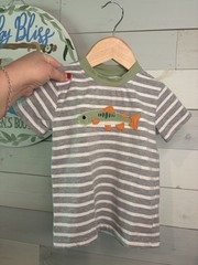 Jellybean By Smock Candy Fish Appliqué Boy Shirt 2t
