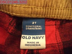 Old Navy Toddler Khakis Flannel Lined Functional Drawstring Pant 2T 500071147982