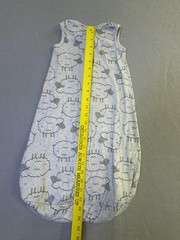 Simple Joys By Carter’s Gown Unisex One Size Gray Sheep Zip Baby Sleep Sack