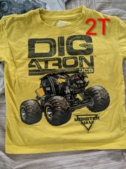 Monster Jam USED toddler Clothes Sizes 2t-4t