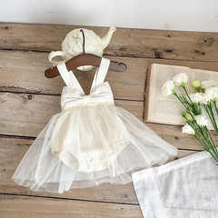 Infant Baby Girl Tutu Skirt Dress Big Bow Birthday Newborn Tulle Jumper Bodysuit