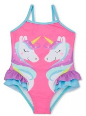 Unicorn One Piece Swimsuit 18 months Colorful Bathing Suit Summer Swimwear (T33)