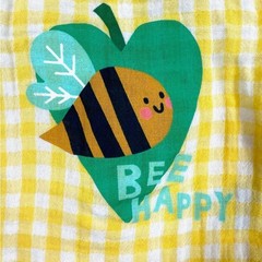 OLD NAVY Baby Gingham Bee Romper Yellow Picnic Summer Size 6-12m Cottagecore