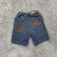Vintage Rocawear Shorts Boys 24 Months Blue Denim Adjustable Waist Hip Hop Y2K