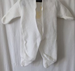 Baby Suit One Piece Coverall Teddy/ Balloons! Full Zipped From Hood To Crotch
