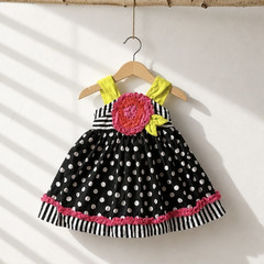 Iris & Ivy Girls Dress 24M Polka Dot Flower Sleeveless Nordstrom