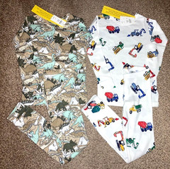 NEW With Tags Baby Gap Boy’s Long (2) Pc. (1) Dino (1) Digger/Truck Pajamas 5T