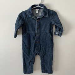Cat & Jack Corduroy Utility Jumpsuit Kids 3-6months Blue