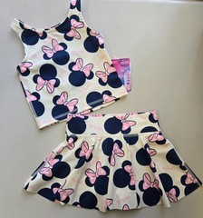 Disney Princess Ariel / Minnie Mouse Activewear Set Tank Top & Skirt