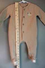 Duck Duck Goose Baby Boy 6-9M One Piece Footie Pajamas Tan Dog