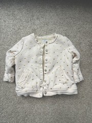 Bout Chou 18 Month Cardigan Fleece Interior Baby Girl