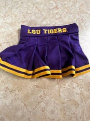 Colosseum LSU Tigers Purple Gold Cheerleader Dress toddler 2T NCAA