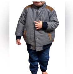 Koala Boys 3 Piece Set Coat Denim Pants And Long Sleeve T Shirt, Size 3T
