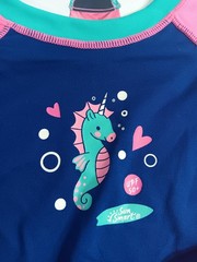 UNICORN Sun Shield Swim Tee Rash Guard Size M 2-4 Years UPF 50+ Sun Smart NWT