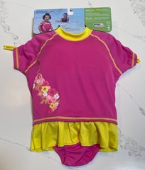 speedo Begin To Swim UV Flotation Suit Girls Size M/L for 2-4 Years
