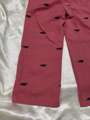 NEW 2014 JANIE & JACK 3T ADJUSTABLE SALMON PINK TWILL PANTS BLUE BI PLANES