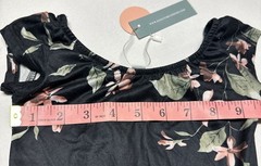 Bailey’s Blossoms Black Short Sleeve Leotard 2T with floral print. Baby shower.