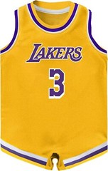Outerstuff Anthony Davis Los Angeles Lakers #3 Infants Yellow Icon Edition…