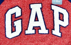 Gap Logo Tee Shirt Red White and Blue Boys Size 12-18 Months or 4T Long Sleeve