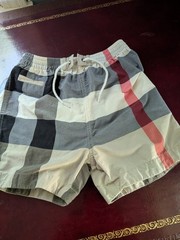 burberry boys swim trunks 12 months tan black red 12 months signature plaid