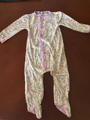 Magnetic Me Baby Girl 6-9m Floral Footie Pajamas