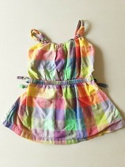 Baby Gap Girls 18-24 Months Plaid Summer Tank Dress Tunic Multicolor Cotton