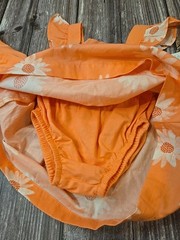 Carters 6 Month Sundress With Sun Bonnet NWOT Salmon/Coral Color (184)