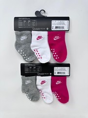 Nike Baby Swoosh Ankle Gripper Socks 6-Pairs (7562) – 6-12 Months, R2(A569T)